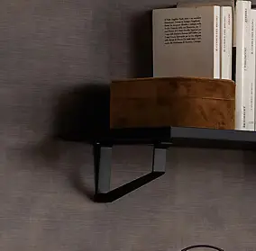 2 supports pour étagère Oderzo noir mat