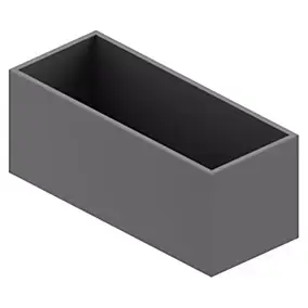 Boîte de rangement de salle de bains pour flacons L.15 cm, Pura+