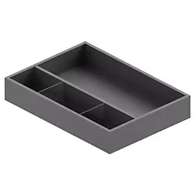 Boîte de rangement de salle de bains 4 compartiments L.39 cm, Pura+