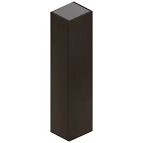 Colonne de salle de bains 2 portes placage noyer strié H.150 cm, Pura+