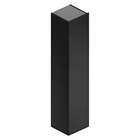 Colonne de salle de bains à suspendre Alba en mélaminé noir mat L. 35 x l. 32 x H. 160 cm