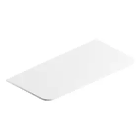 Plan de toilette en mélaminé blanc mat Alba 104,5 cm