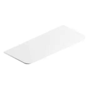 Plan de toilette en mélaminé blanc mat Alba 119,5 cm