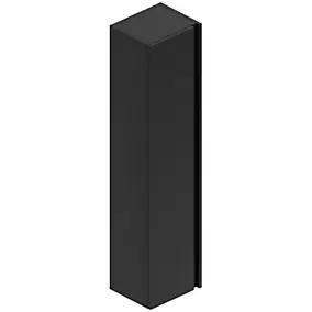 Colonne salle de bains noir mat l.35 x H.150 x P.30 cm, Pura+