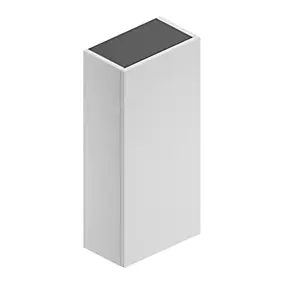 Armoire haute de salle de bains l.35 x H.75 x P.20 cm blanc mat, Pura+