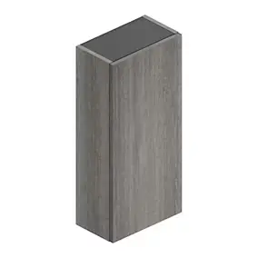Armoire haute de salle de bains l.35 x H.75 x P.20 cm effet chêne Metz, Pura+