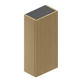 Armoire haute de salle de bains l.35 x H.75 x P.20 cm effet chêne miel, Pura+