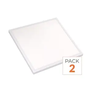 Panneau LED 60x60 Slim 36W ALUMINIUM - Pack de 2 - Blanc Neutre 4000K - 5500K