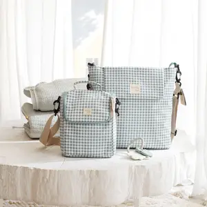 Sac repas isotherme I Love Vichy vert (6 L)