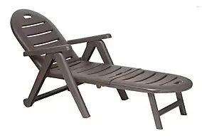 Bain de soleil Caiman wengué L.195 cm