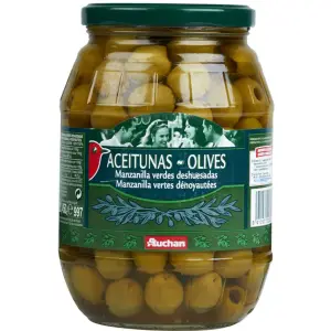 OLIVES VERTE DÉNOYAUTÉES AUCHAN