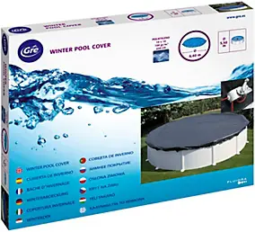 Bâche hiver pour piscine en acier ronde Gré ⌀330cm