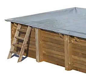 Bâche d'hivernage Sunbay pour piscine Carra 3,05 x 3,05 m