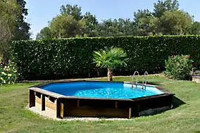 Piscine hors sol en bois Gré Violette 2 Ø5.00 x H 1.27 m