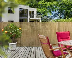 Canisse synthétique motif osier H. 100 x L. 300 cm