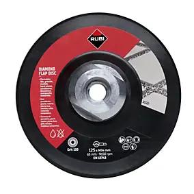 Disque de meulage à lamelles 100/120 grains D. 125 mm Rubi
