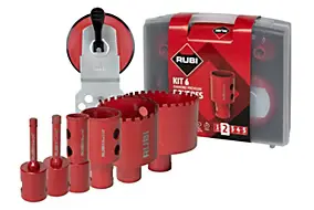 Kit 6 trépans diamantés Drygres Premium Rubi