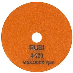 Disque flexible diamant pour polissage Ø 100 mm grain 200 Rubi