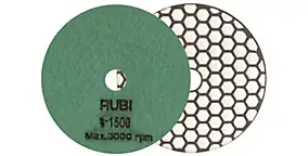 Disque diamant polissage carrelage à sec 1500 grains D.100 mm Rubi