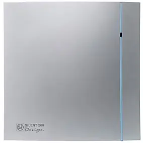 Aérateur ultra silencieux Ø120 mm gris silver, S&P Silent Design 200 CZ