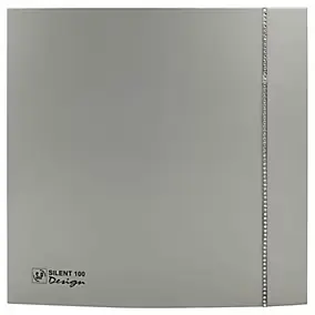 Aérateur ultra silencieux Ø100 mm, S&P Silent Design 100 CZ Silver Swarovski