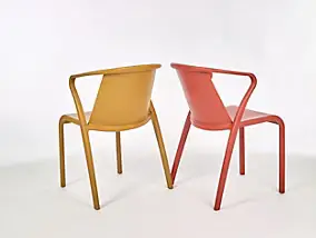 Fauteuil de jardin Fado polypropylène moutarde