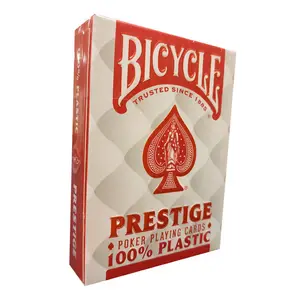 Jeu de 54 Cartes Poker Prestige Dos Rouge - Bicycle