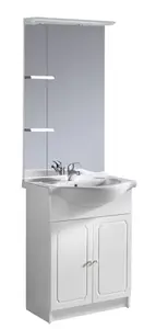 Miroir LED "Majorca" blanc laqué H. 104,2 x L. 60 cm