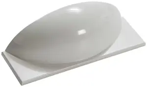 Coque "Majorca" blanche laquée 60 cm