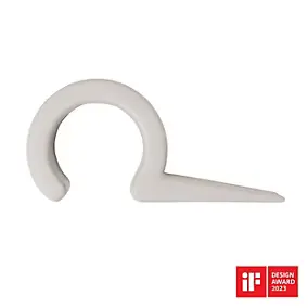 Coin de porte escargot Rei beige ⌀2,4x H.4,3 cm