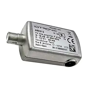 Amplificateur TV de ligne avec filtre 4G/5G UHF VHF