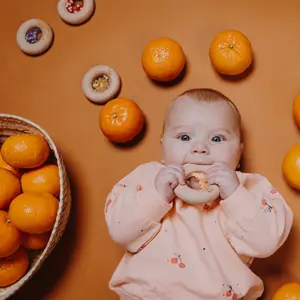 Hochet sensoriel Sensory Donut oranges
