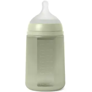Biberon silicone débit moyen colour essence vert (240 ml)