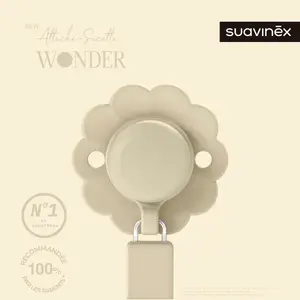 Attache sucette en silicone Wonder Whitecap Gray