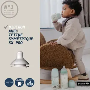 Biberon tétine SXPro L Birdies Beige (360Ml)