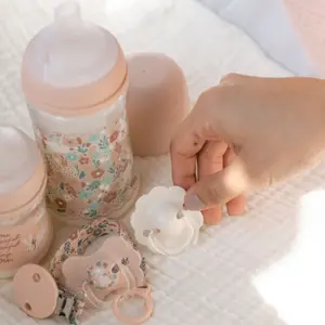 Biberon tétine SXPro L Wonderland Liberty rose (360 ml)
