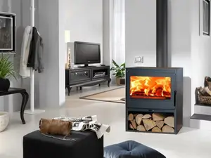 Poêle à bois "Dana Ecodesign" noir mat - 7,1 kW