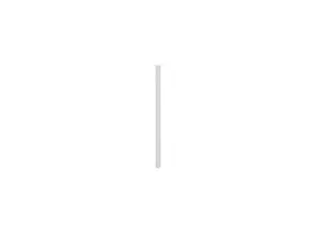 Fileur d'angle haut Palma effet bois blanc H. 71,5 cm