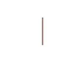 Fileur d'angle haut Palma rose taupe H. 71,5 cm