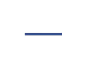 Bandeau de four Palma bleu outremer mat l.59,7 x H.5,8 cm