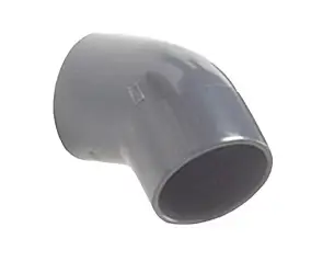 Coude PVC Gre à Coller 50-45 PN16 pour Piscine