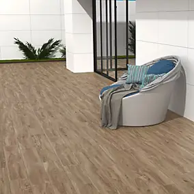 Carrelage sol extérieur en grès cérame émaillé effet bois naturel l.20 x L.120 x ép.0,9 cm Urbanwood