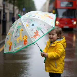 Parapluie transparent Jungle (70 cm)