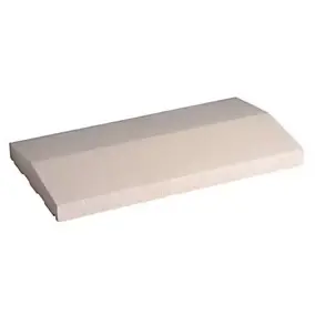 Couvre mur 2 pentes blanc 50 x 20 cm