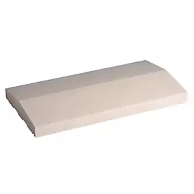 Couvre mur 2 pentes blanc 50 x 27,5 cm