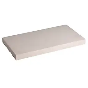Dessus de muret plat blanc 50 x 25 cm