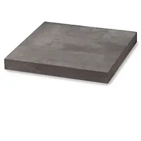 Chapeau de pilier plat marbre gris 50 x 50 cm