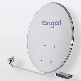 Antenne satellite tête universelle double - 1 sortie ø 80 cm + récepteur FTA