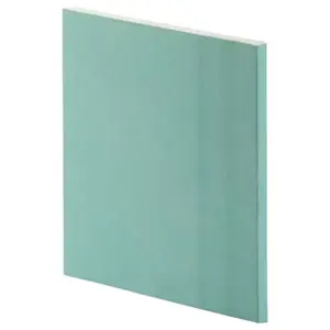 Plaque de plâtre BA13 Hydrofuge NF - L. 1,25 x l. 0,60 m x Ép. 13mm