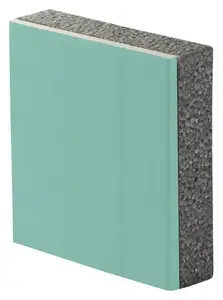 Doublage de plâtre hydrofuge et polystyrène TH 35 - L. 2,5 x l. 1,2 m x Ép 12,5 + 40 mm